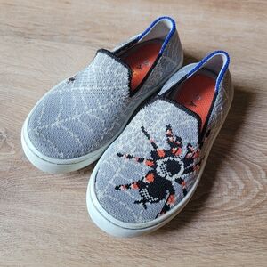 Rothy’s The Kids Sneaker Unisex Gray Spider Slip On Shoes Toddler Size 10